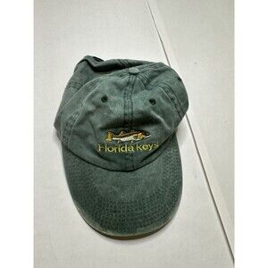 Florida Keys Florida Cap Hat Green Mens Womens Adjustable Embroidered